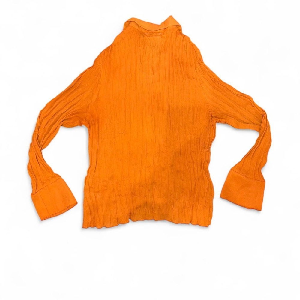 Orange Ruffled Women's Top - Picture 7 of 7
